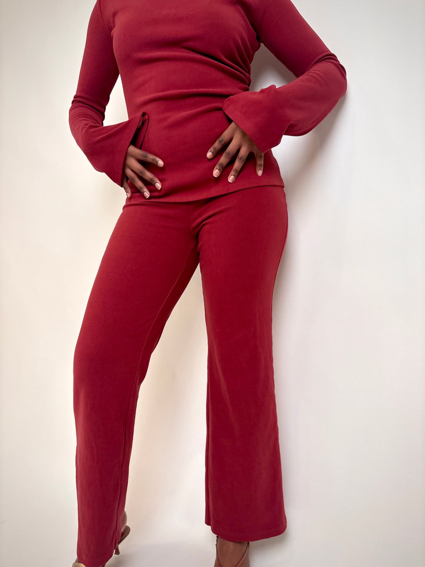 Soft Modest Co-ord Set | Burgundy